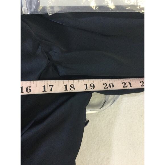 AW BRIDAL 14 1X plus dark navy blue Hyacinth bridesmaid maxi dress new b25 - Picture 6 of 9